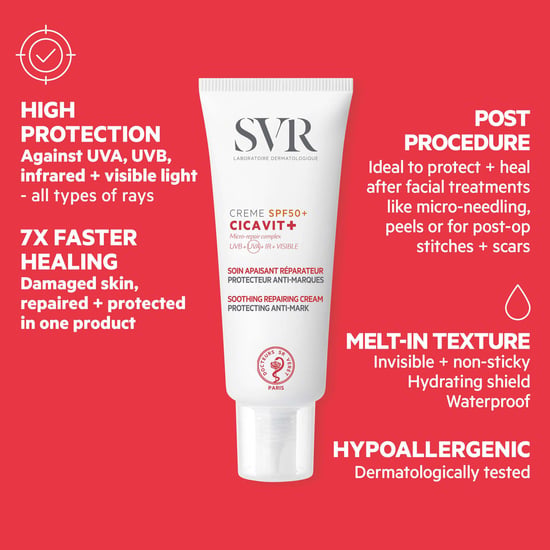 SVR Cicavit+ SPF50+ Protector Solar para Cicatrices y Tatuajes 40ml - Image 5