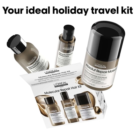 L'Oréal Professionnel Kit Mini Trio Absolut Repair Molecular para Cabello Severamente Dañado - Image 5