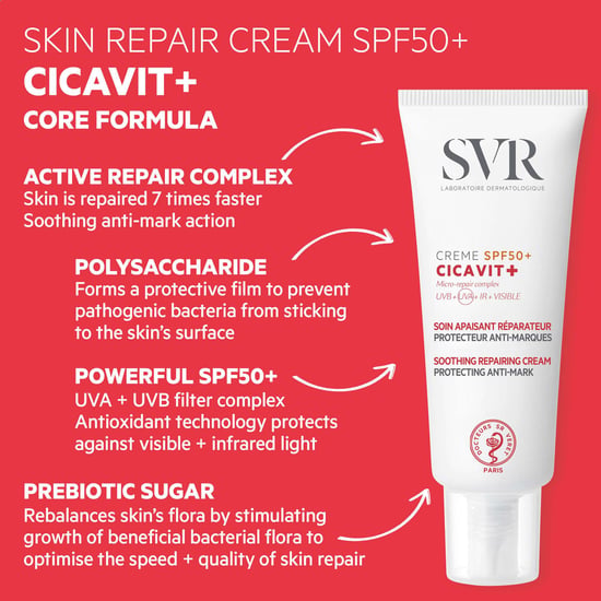 SVR Cicavit+ SPF50+ Protector Solar para Cicatrices y Tatuajes 40ml - Image 3