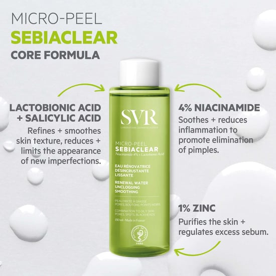 SVR Sebiaclear Micro-Peel Esencia Renovadora Desobstructora 150ml para Piel Propensa al Acné - Image 3