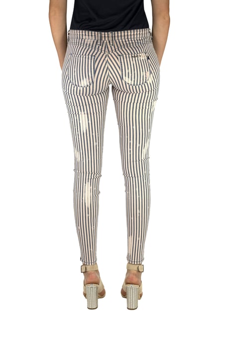 Pantalon Largo de tejido elástico 10DBF0525-T217 mujer - Image 3