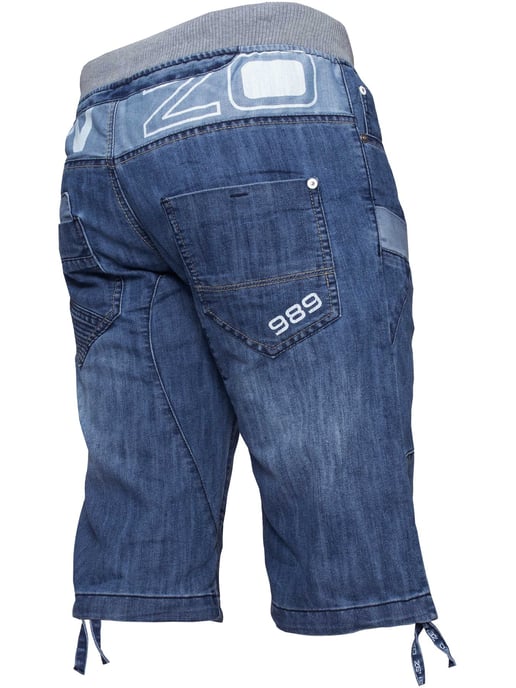 Pantalones cortos vaqueros elásticos para hombre| Enzo Designer Menswear - Image 4