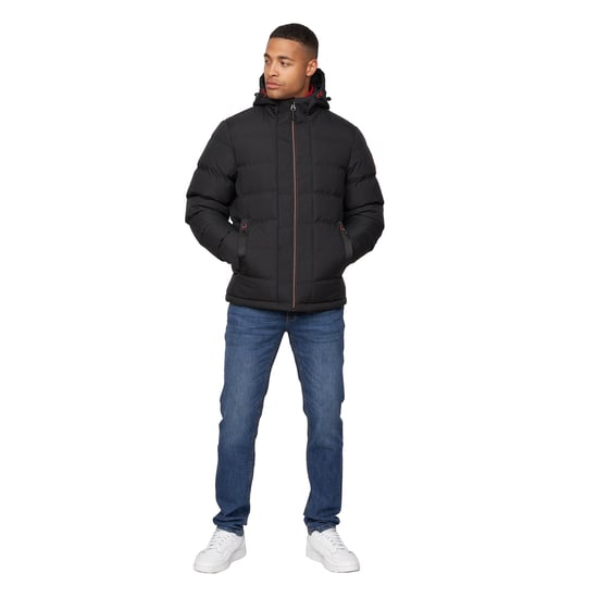 Crosshatch Mens Kampnew Embossed Jacket (Black) - Image 5