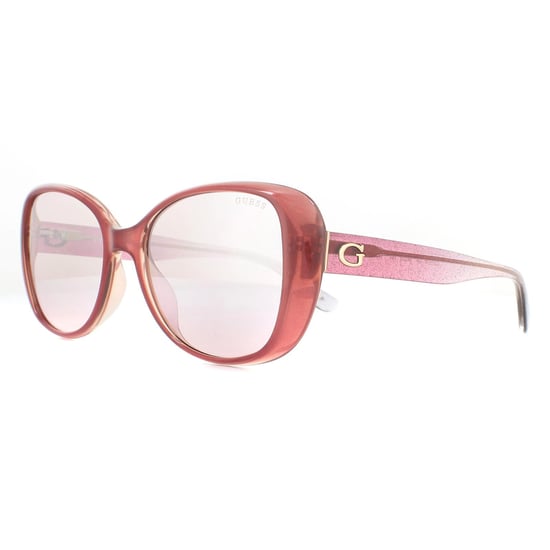 Guess gafas de sol gu7554 74f rosa rosa marrón degradado - Image 2