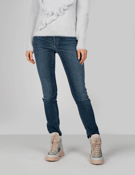 Trussardi Jeans Vaqueros Slim de mujer azul oscuro - Image 2