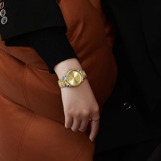 Victoria Hyde, watch, gold-silver, gold dial, calendar function - Image 4