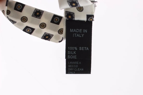 Caja de regalo de cinturón de cuero para hombres con pajarita de seda blanca Dolce & Gabbana - Image 5