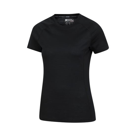 Mountain Warehouse Womens/Ladies Summit Merino Wool Thermal Top (Black) - Image 3