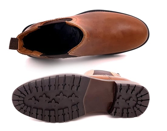 Oaktrak Oakham Leather Brown Boys Chelsea Boots