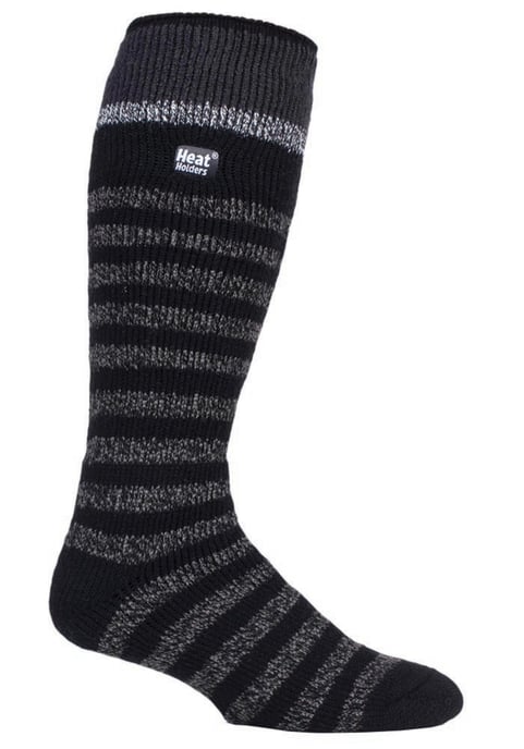 Calcetines largos de esquí a rayas hasta la rodilla para hombre - Image 1