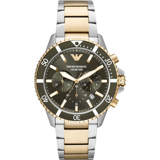 Emporio Armani Reloj de hombre Cuarzo plata verde - Image 1
