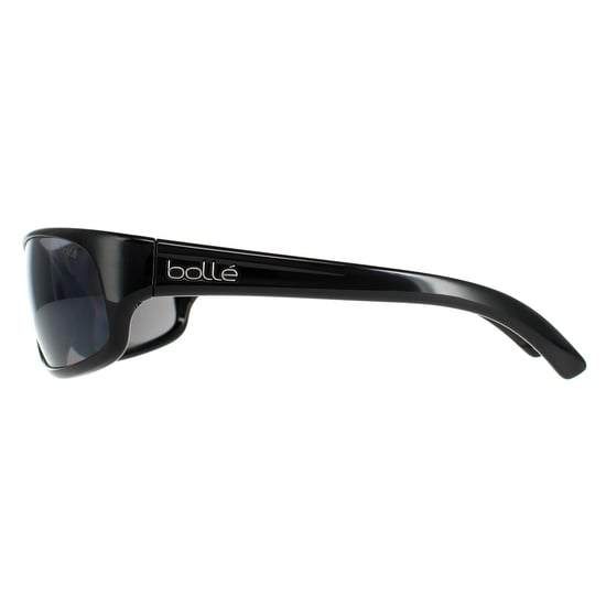 Gafas de sol polarizadas TNS brillantes negras para hombre Bolle Wrap - Image 3
