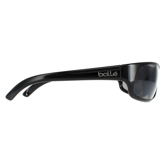 Gafas de sol polarizadas TNS brillantes negras para hombre Bolle Wrap - Image 4