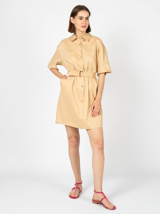 Silvian Heach Dress Woman's Beige