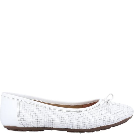 Hush Puppies Womens/Ladies Ballerina Leather Pumps (White) - Image 2