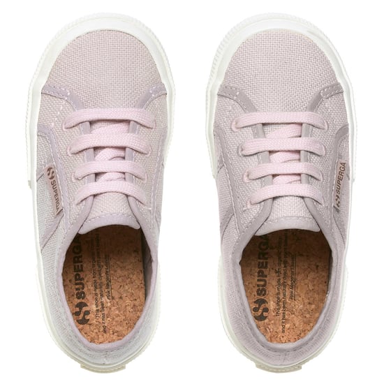Superga Childrens/Kids 2750 Organic Canvas Trainers (Pink Magenta Leaves)