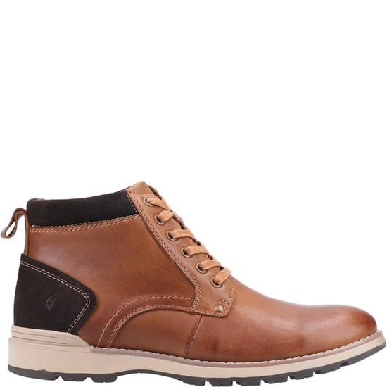 Hush Puppies Mens Dean Leather Boots (Tan) - Image 3