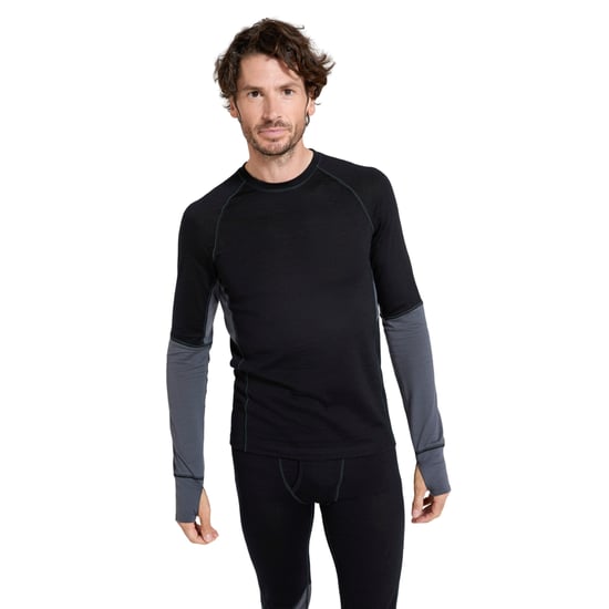 Mountain Warehouse Mens Ultra Merino Wool Round Neck Base Layer Top (Black) - Image 3