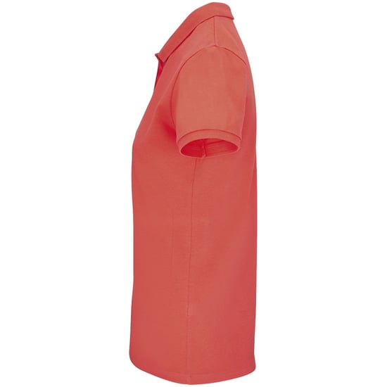 SOLS Womens/Ladies Planet Piqué Organic Polo Shirt (Pop Orange) - Image 3
