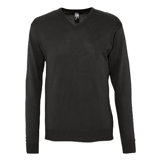 SOLS Mens Galaxy V Neck Jumper (Black) - Image 1