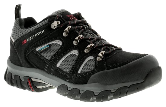 Karrimor Bodmin Low 4 Weather Mens Walking Boots Black/Grey/Red