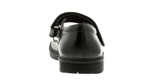 Love Leather Dotty Girls Kids Leather School Shoes Black
