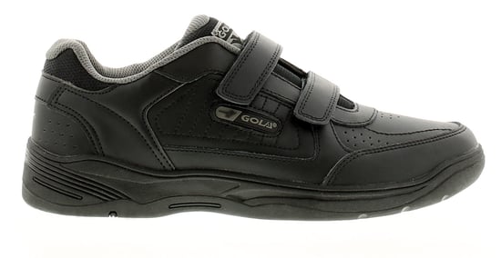 Gola Belmont touch fastening Wide Fit Mens Leather Trainers Black - Image 2