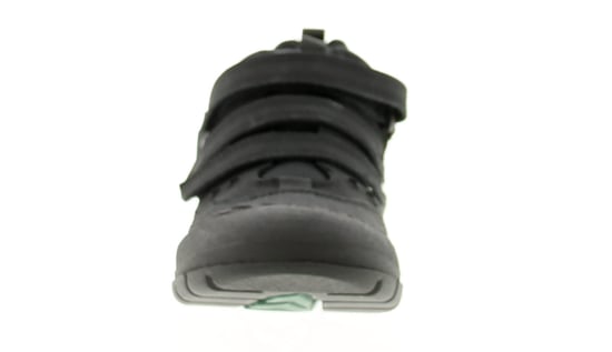 Zapatillas de niños Kickers Trucker Mid de cuero negras - Image 3