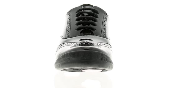 Kickers bridie brogue leather girls kids school shoes black