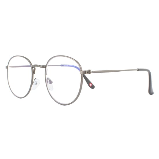 Montana Round Gunmetal Grey Unisex Women Glasses Frames