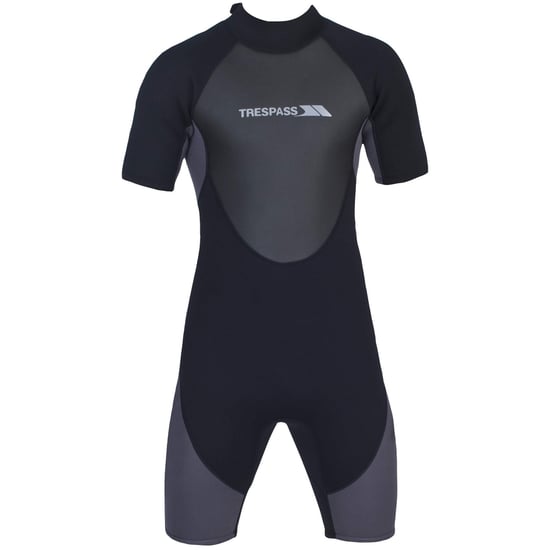 Trespass Scuba Mens 3mm Short Wetsuit (Black)