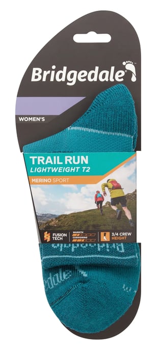 Bridgedale - Calcetines ligeros de merino para mujer - Teal - Image 2