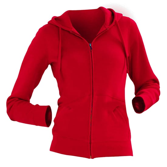 Russell Ladies Premium Authentic Zipped Hoodie (3-Layer Fabric) (Classic Red) - Image 2