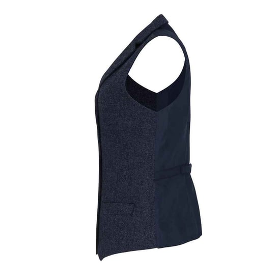 Premier Womens/Ladies Herringbone Waistcoat (Navy) - Image 3