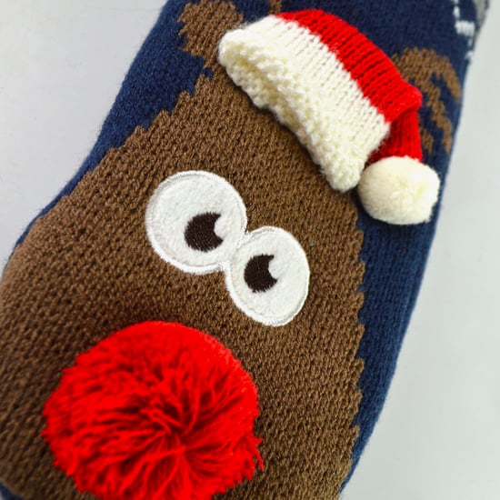 Hombres térmica Rudolph Navidad forro polar zapatilla de invierno Calcetines - Image 4