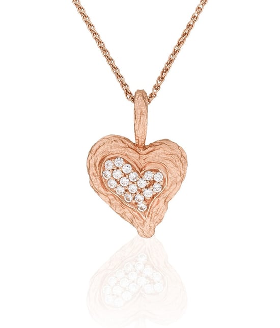 Orphelia 'Hazel' Women's 925 Sterling Silver Set: Chain-Pendant + Earrings - Rose SET-7082/1 - Image 3