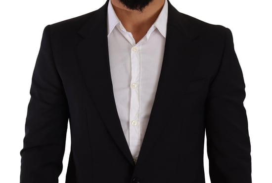 Blazer MARTINI Negro Slim Fit de Hombre con 2 Botones de Dolce & Gabbana - Image 3