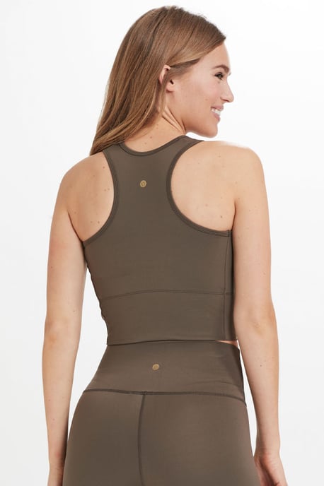 Olive Green Racerback Super-Sculpt Sports Bra