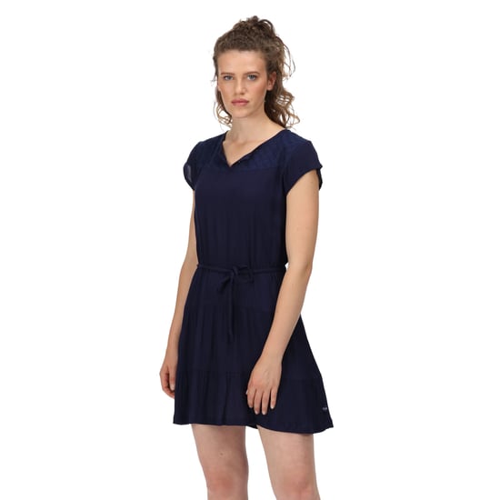 Regatta Womens/Ladies Reanna Tiered Casual Dress (Navy) - Image 5