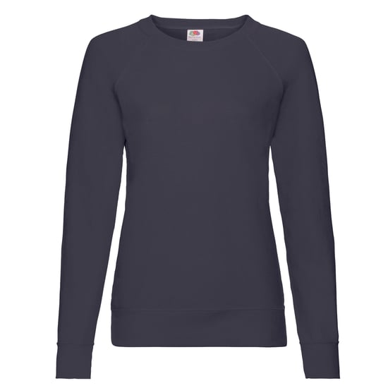 Fruit of the Loom Womens/Ladies Lightweight Lady Fit Raglan Sweatshirt (Deep Navy) - Image 1
