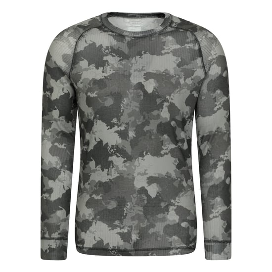 Mountain Warehouse Mens Talus Camouflage Thermal Top (Green) - Image 1