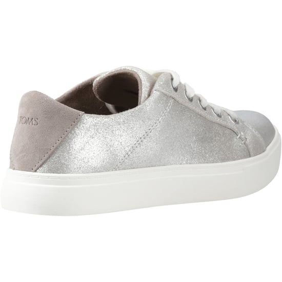 TOMS Kameron Leather Women's Silver Trainers - Image 2