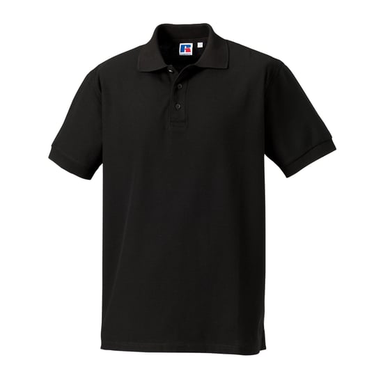 Russell Mens Ultimate Classic Cotton Polo Shirt (Black) - Image 1