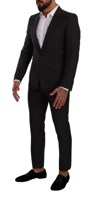 Traje de dos piezas negro MARTINI de un solo pecho para hombre de Dolce & Gabbana - Image 2