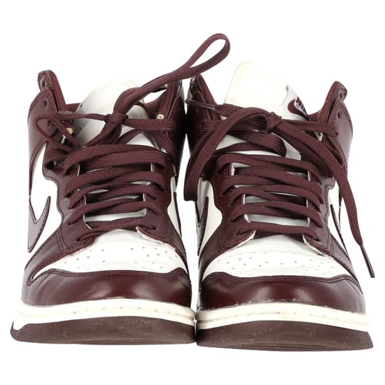 Nike Dunk High Burgundy Crush Sneakers in Burgundy Leather - Image 2