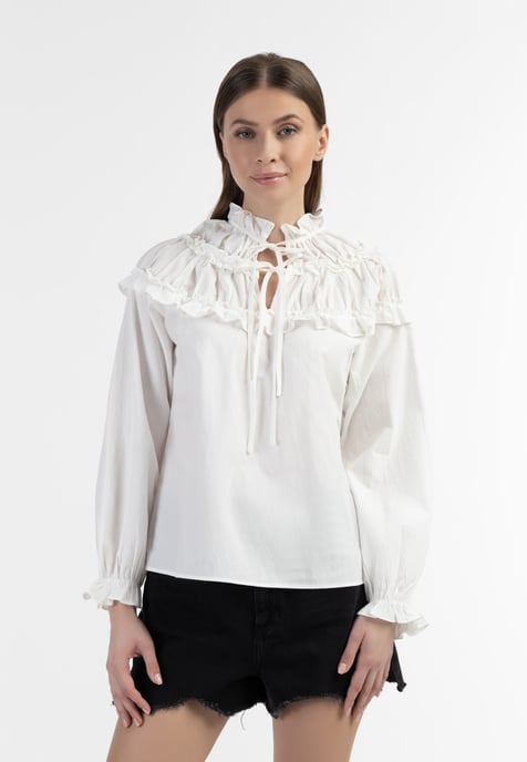 Dreimaster Blouse women off-white - Image 3