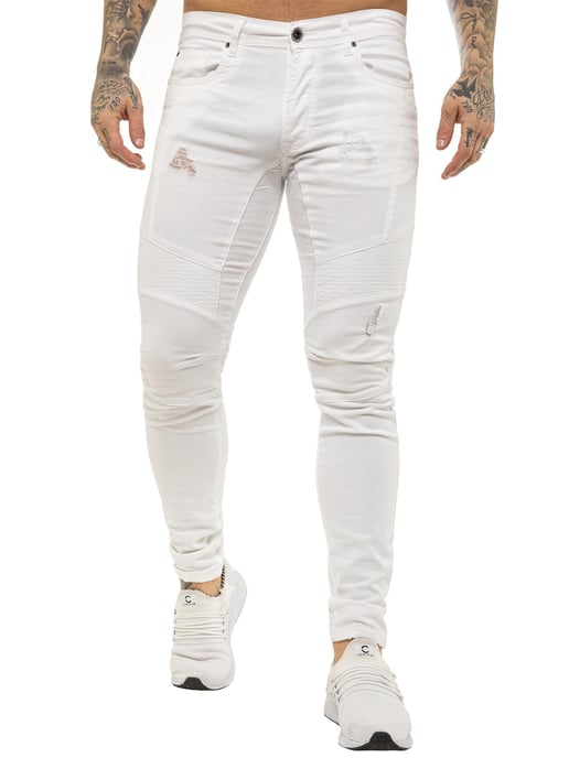 Enzo Biker Jeans - Blanco - Image 2