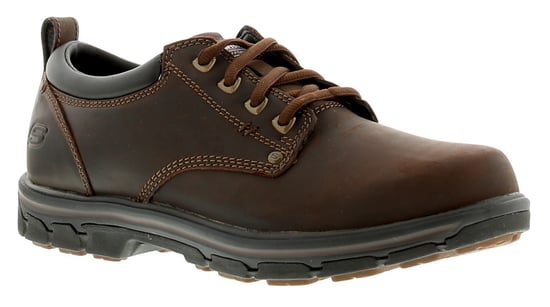 Skechers Segment Rilar Mens Leather Casual Shoes Brown