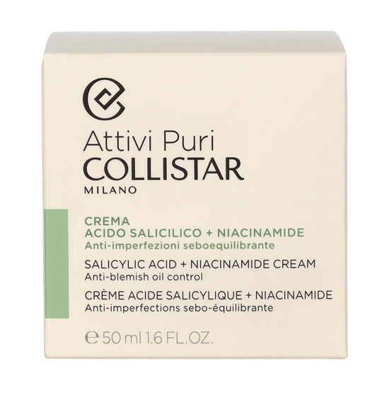 Crema Collistar Attivi Puri Ácido Salicílico + Niacinamida 50 ml - Image 2