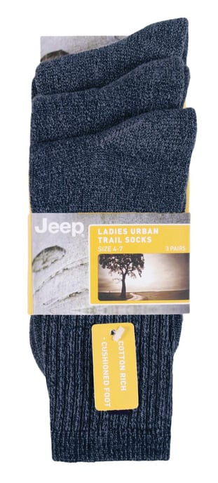 Calcetines de algodón retro para mujer - Azul - Image 2